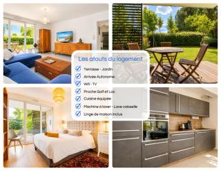 " Jardin Secret " Golf & Lac - Parking - Wifi - 9