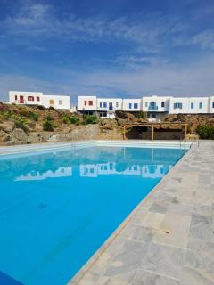 Panoramic View of Ornos Bay in Mykonos & Pool by ΜΡS - 5