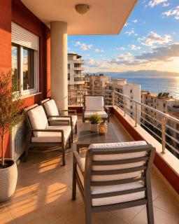 Saranda Apartment 5 MIN from the beach with sea view & free parking - 0