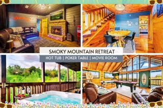 Pet Friendly Cabin with Hot Tub, Theater & Game Room - 0