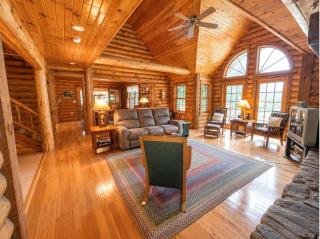 Luxury Log Home W Sandy Frontage Private Dock Year-Round trails - 0