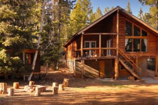 Rustic Mountain Log Cabin with Fire Pit - 8