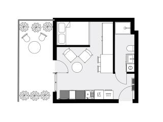 URABN APARTMENTS Studio with garden No 2A - Air Condition - Free Parking - 9