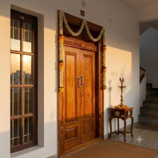 SarithaGarden Cozy 2BHK with AC, Wi-Fi - 9