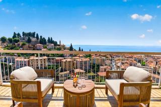 Terrasse vue mer exceptionnelle calme et confort - Menton - 0