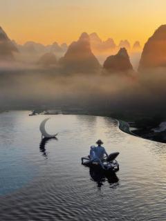YUNORA Yangshuo Mountain Resort - Private Villas & Panoramic Sky Café & Hot Springs & Sky Infinity Pools & Yoga Expeience - English Speaking Service - 9