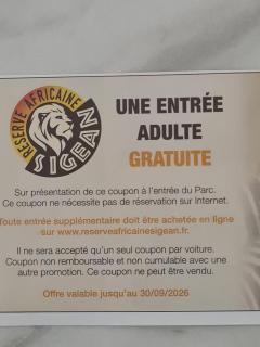 Les mobil homes de NOLY TV CLIM 6places 1 place adulte offerte pour la réserve africaine sigean - 8