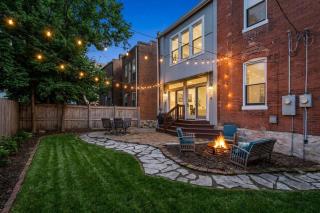 Walk to Forest Park Euclid Fire Pit Porch Swing - 6