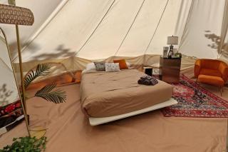 Premium Glamping Tent with HotTub, FirePit & AC at Red River Gorge with Wooded Views & Bath House - 8