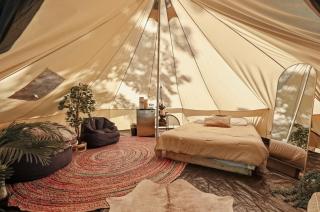Forest Glamping Retreat with Hot Tub & Fire in Red River Gorge, Wooded with Full Bath House - 7