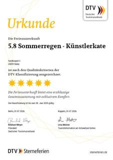 Reetdorf Geltinger Birk Künstlerkate Sommerregen - 8