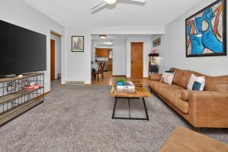 Work & Relax, 3BR Home with Office, Close to Downtown & Prairie Trail, Parking - 5
