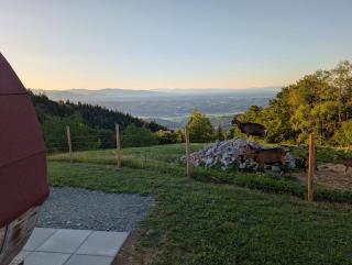 Panorama Schlaffässer am Kastanien- und Heidelbeerhof - Südsteiermark - 3