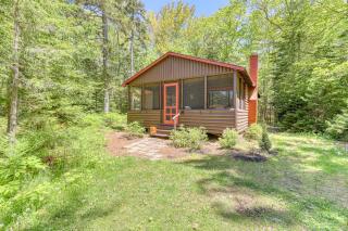 Vintage, Log Cabin in the Woods with Beach Club Access About One Mile Away - 0