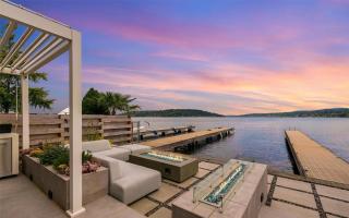 Lakefront Retreat on Lake Washington with Hot Tub Private Dock and Views - 0