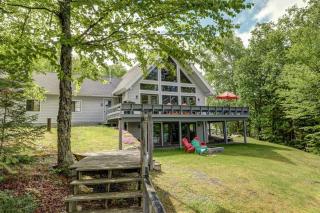 Lakefront Chalet-Style Home with Large Deck, a Dock & Beautiful Lake Views - 9