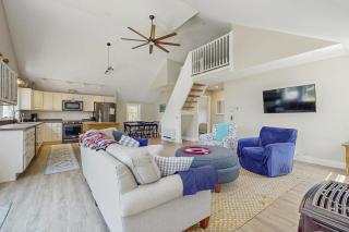 Modern farmhouse with deck, firepit, & balcony - 8