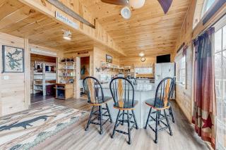 Lake-view two-story home with beach access, wood stove, grill, W/D, & fast WiFi - 5