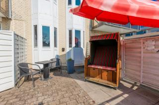 Residenz Meeresbrandung 44 , Studiowohnug mit TV,Komfortbett,Einbauküche, Geschirrspüler, Südterrasse mit Strandkorb, Schwimmbad, Sauna und Tiefgarage, Wlan ! - 8