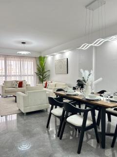 classy tastefully furnished executive three bedroom apartment with fully equipped gym ample parking space swimming pool children playing ground and amazing scenic views - 3