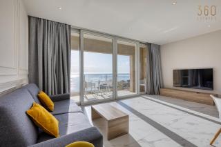 2BR Sea View home with Terrace Beach Across Road AC St Julians Malta - 9