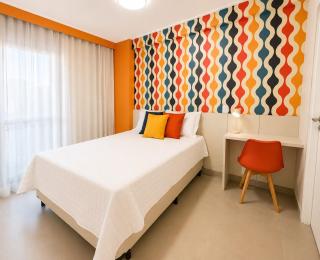 Lindo Apartamento com Vibe Retro Chique Colorido - 7