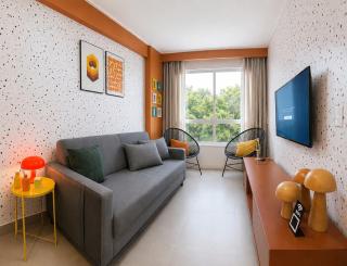 Lindo Apartamento com Vibe Retro Chique Colorido - 5