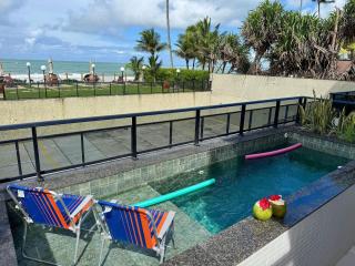 Flat pé na areia com piscina em Porto de Galinhas - 0