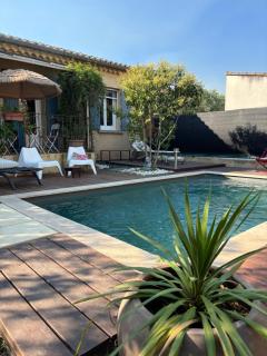 Gîte Lou Sabaï au pied des dentelles de Montmirail, piscine partagée - 9