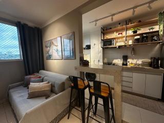 Flats Praia Uberlandia - Apt próximo ao Praia Clube - Area de lazer com Portaria 24 horas, piscina, academia, brinquedoteca, churrasqueira e áreas verdes para caminhadas - 2