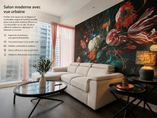 Élégant condo avec vue panoramique au cœur de Montréal - 0
