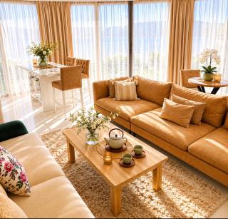Wonderful 2 Bed Flat 2 Bathrooms 2 Dining Balconies Private Parking Reservation Deposit Required Central Kyrenia Walking distance to Girne Castle - 0