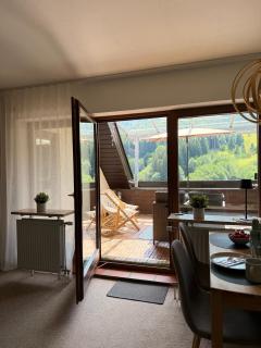 Ferienwohnung mit Ausblick Dachterrasse ideal für Paare und Hund direkt am Wanderweg 15 min zum Wasserfall und Hängebrücke - 7