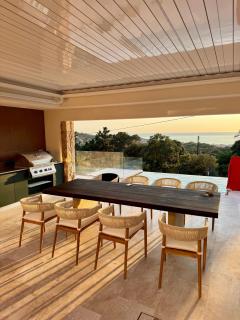 Appartement vue mer panoramique Piscine 14m, 3 ch proche centre Propriano - 4