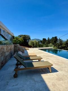 Appartement vue mer panoramique Piscine 14m, 3 ch proche centre Propriano - 7