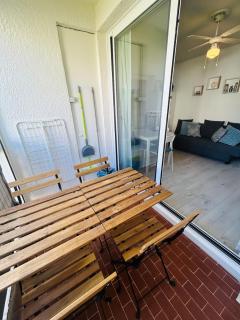 CEL'STUDIO-Parking privé-Clim réversible -Balcon-Lave-linge-Lit - POINT ZERO - 5