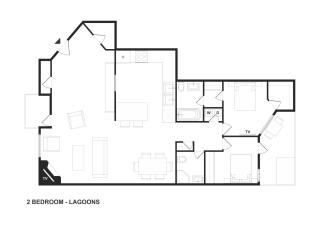 2BR Lagoons with Private Hot tub in Village Location including Parking - 2