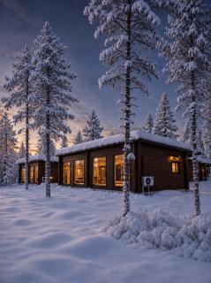 Aurora Log Cabin 2A with sauna, Wifi and free parking - 0