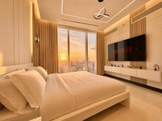شقة فاخرة برج رافال إطلالة KAFD تلفاز 85 بوصة Sky Suite Rafal Tower KAFD View 85 Inch TV - 9