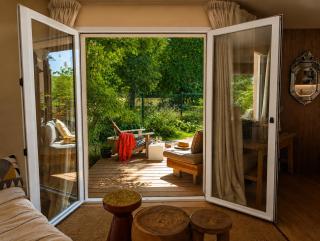 Cottage en forêt avec terrasse et vue sur le golf St Laurent - 8