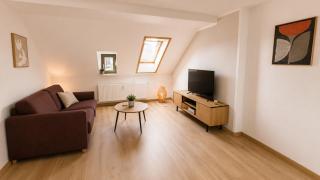 Großzügiges Apartment - 2 Schlafzimmer mit 6 Boxspringbetten, Schlafsofa, gemütlicher Essbereich, WLAN, Self Check-in - 6