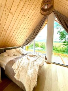 Polesie slow life, bez sąsiadów , nowoczesny domek z tarasem w pobliżu jezior i Poleskiego Parku Narodowego , sauna , jacuzzi, WiFi - 4