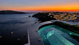 Captain John Oia Cave Houses-Sunset,Volcano & Caldera Views - 0