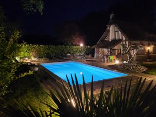 Maison Normande, Piscine chauffée, à quelques minutes de la mer et de Deauville, Houlgate, Cabourg - 5