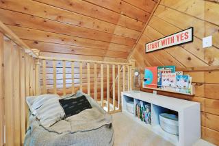 Lake Front Retreat Cabin King Suite Bunk Loft View - 2