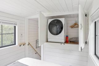 Haven Tiny House w hot tub on river near Stowe - 5