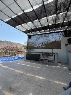 Casa estilo cabaña con alberca infinita climatizada - 1