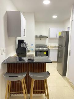 Apt 5 Stars, AC, WiFI, Free Parking, under Haina RD - 7