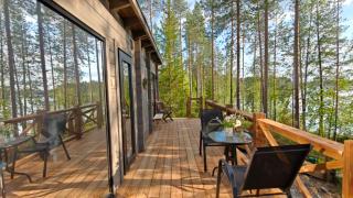 Villa Salme lemmikkiystävällinen mökki Taivalkoskella Jokijärven rannalla - 7