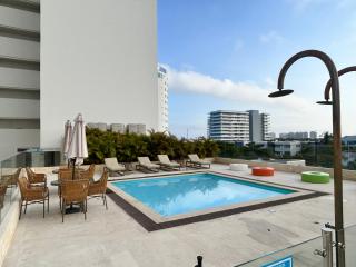 Suite de Lujo frente al Mar-Piscina & Jacuzzi en Edificio Cartagena Beach & Exclusive Resort- Aeropuerto a 5min caminando - 4